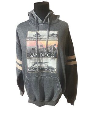 Vintage Collection San Diego California gray hoodie size M